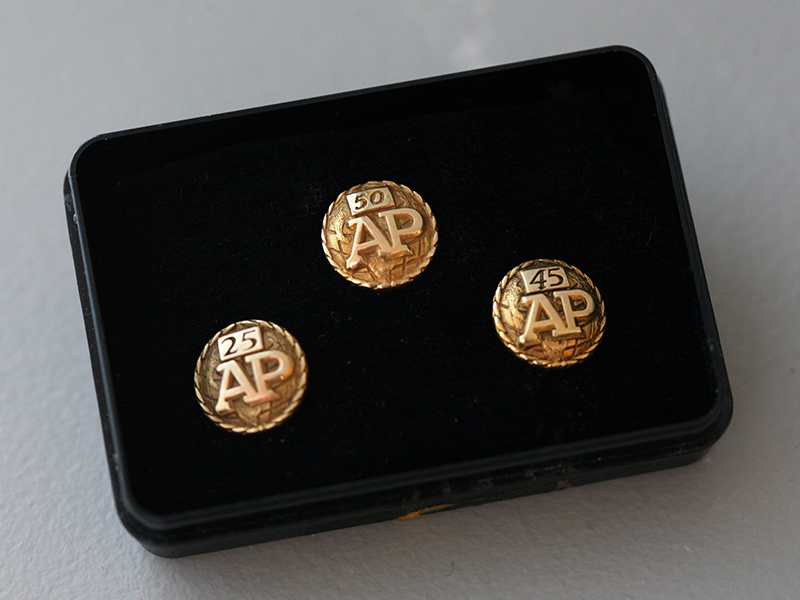 AP employee years-of-service pins